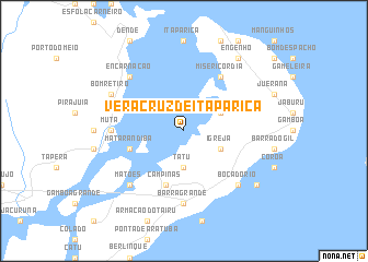 map of Vera Cruz de Itaparica