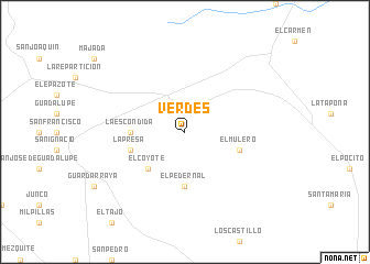 map of Verdes