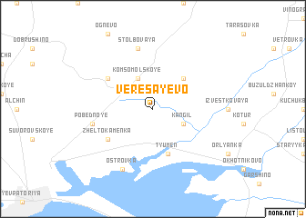 map of Veresayevo