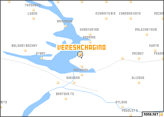 map of Vereshchagino