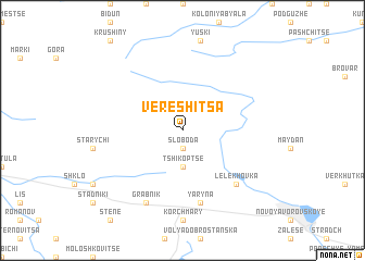 map of Vereshitsa