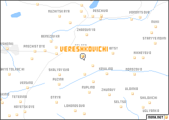 map of Vereshkovichi