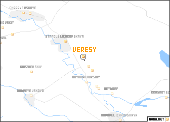 map of Veresy