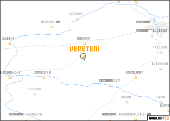 map of Vereteni