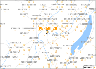 map of Verganzo