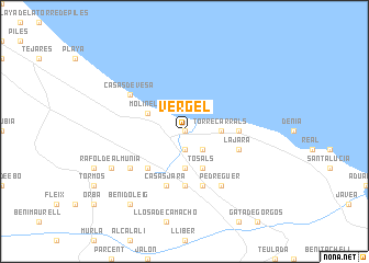 map of Vergel