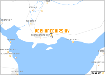 map of Verkhnechirskiy