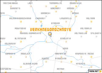 map of Verkhnedorozhnoye