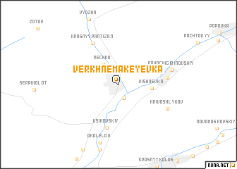 map of Verkhnemakeyevka