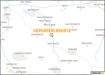 map of Verkhneploskoye