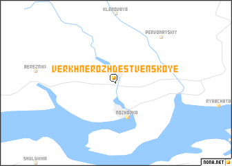 map of Verkhnerozhdestvenskoye