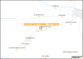 map of Verkhneye Ablyazovo