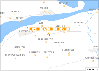 map of Verkhneye Akcherino