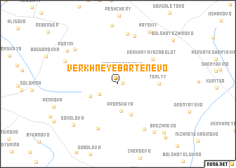 map of Verkhneye Bartenevo