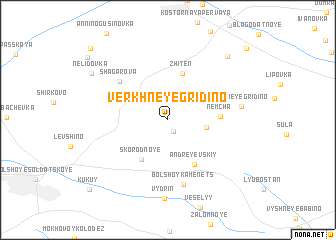map of Verkhneye Gridino