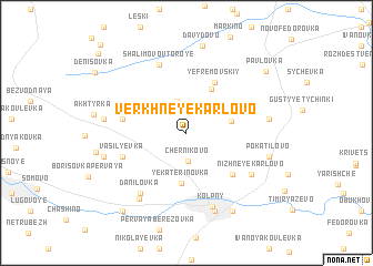map of Verkhneye Karlovo