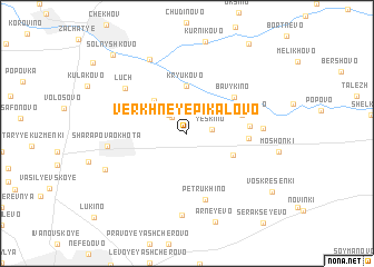 map of Verkhneye Pikalovo