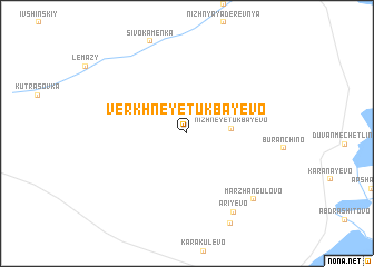 map of Verkhneye Tukbayevo
