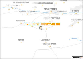 map of Verkhneye Turmyshevo