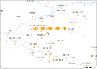map of Verkhniy Aradirikh
