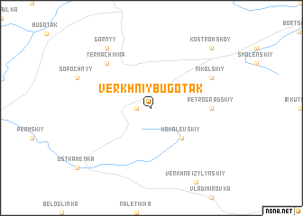 map of Verkhniy Bugotak
