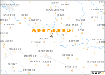 map of Verkhniye Domanichi