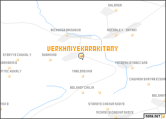 map of Verkhniye Karakitany