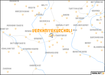 map of Verkhniye Kurchali