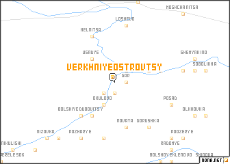 map of Verkhniye Ostrovtsy