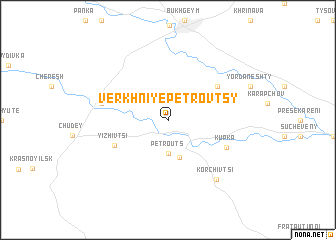 map of Verkhniye Petrovtsy