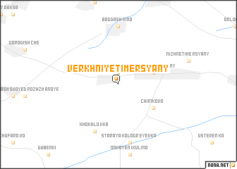 map of Verkhniye Timersyany