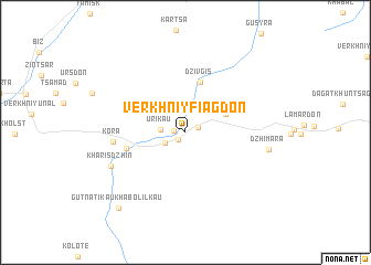 map of Verkhniy Fiagdon