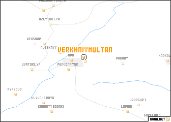 map of Verkhniy Multan