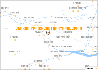 map of Verkhniy Prikhon Vtoraya Polovina