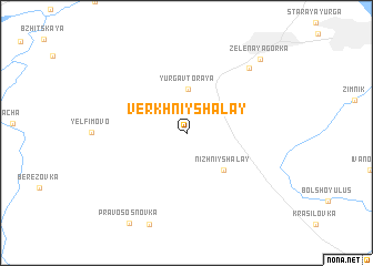 map of Verkhniy Shalay