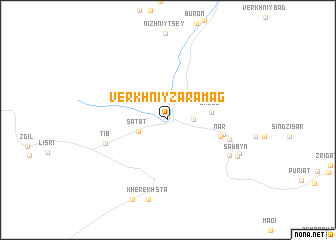 map of Verkhniy Zaramag
