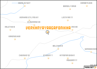 map of Verkhnyaya Agafonikha