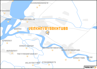 map of Verkhnyaya Akhtuba
