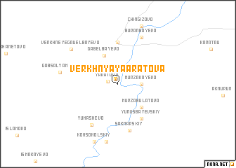 map of Verkhnyaya Aratova