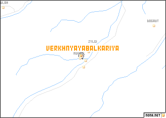 map of Verkhnyaya Balkariya