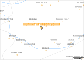 map of Verkhnyaya Borisovka