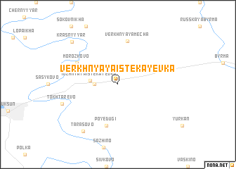 map of Verkhnyaya Istekayevka