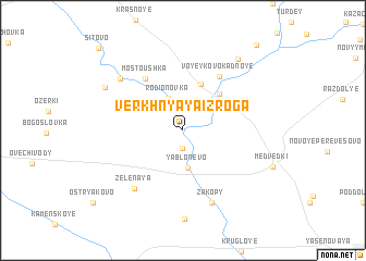 map of Verkhnyaya Izroga
