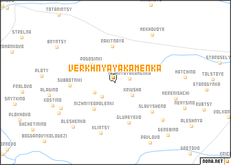 map of Verkhnyaya Kamenka