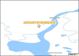 map of Verkhnyaya Kamenka