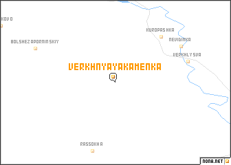 map of Verkhnyaya Kamenka