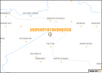 map of Verkhnyaya Kamenka