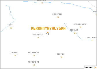 map of Verkhnyaya Lys\