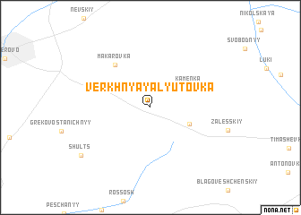 map of Verkhnyaya Lyutovka