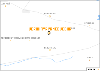map of Verkhnyaya Medvedka